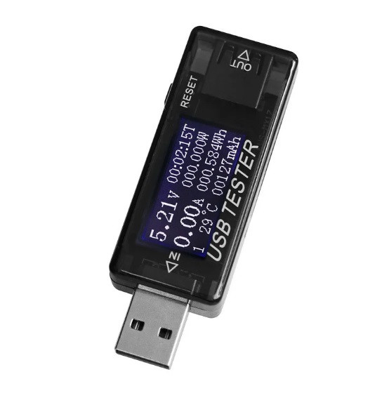 USB тестер струму, напруги, потужності, енергії мАг Втг 4-30В 0-5А