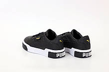 Чоловічі кросівки Puma Cali. Black White. ТОП Репліка ААА класу., фото 2