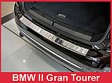Захисна накладка на задній бампер для BMW 2-series F46 Gran Tourer 2014> /нерж.сталь/, фото 4