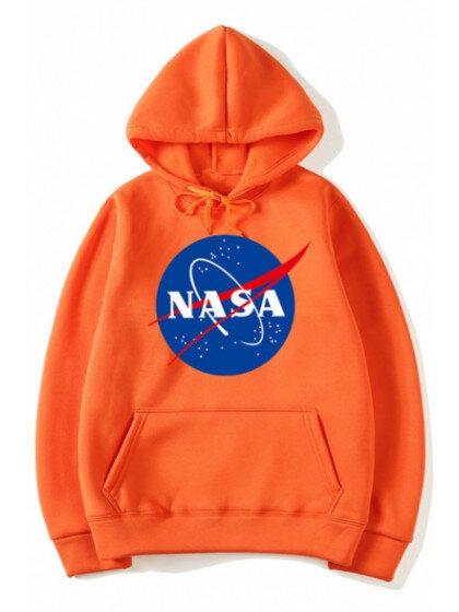 Толстовка помаранчева NASA Logo | худі насса | кенгуру наса XS