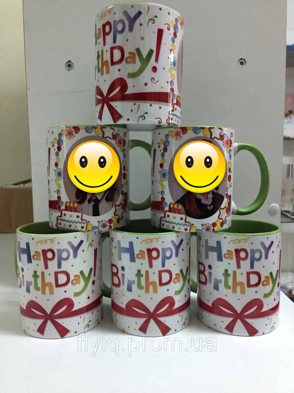 Друк на чашках,Чашка "Happy Bithday!"