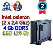 Системный блок / ПК  ( intel Celeron J1800 2 x 2.4GHz  \ 4Gb DDR3 \ SSD 120 Gb \ 400W)