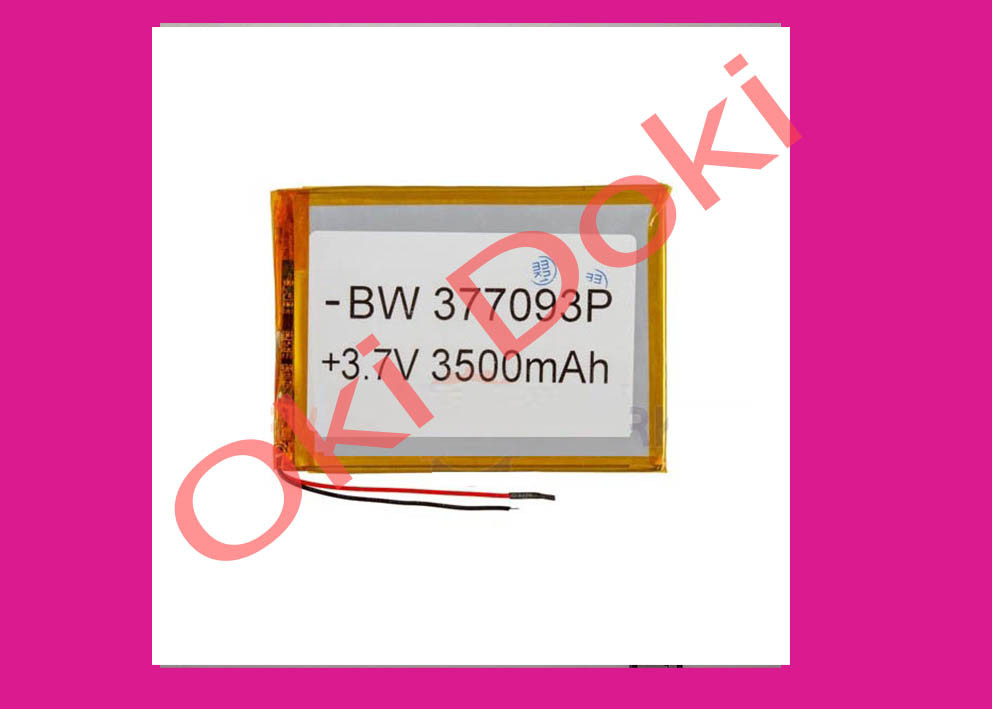 Літій-полімерний акумулятор BW 377093P 3,7V 3500 mAh 70x96mm