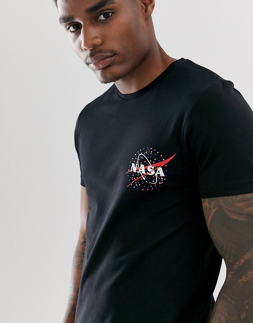 Футболка чорна NASA small • насса
