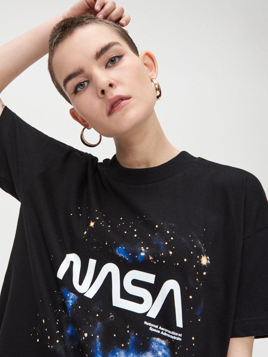 Футболка чорна NASA cosmo stars • насса
