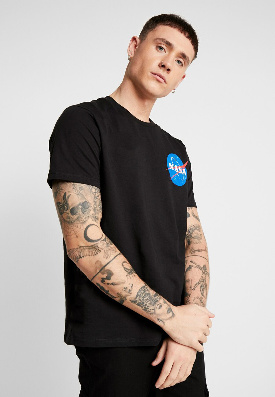Футболка чорна NASA back • насса