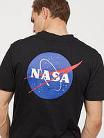 Футболка чёрная NASA Back Logo насса