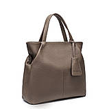 Сумка жіноча стильна. Сумочка з еко шкіри (сіра), фото 3