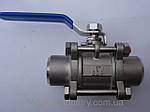 Нержавіючий кульовий кран різьб/різьб 3-склад. DN 40, фото 2