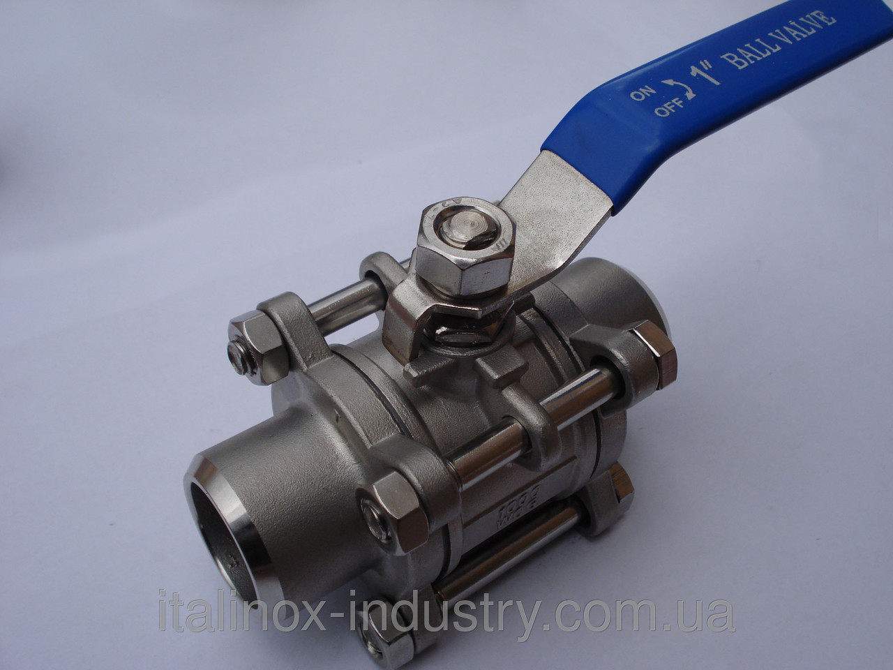 Нержавіючий кульовий кран різьб/різьб 3-склад. DN 40, фото 1