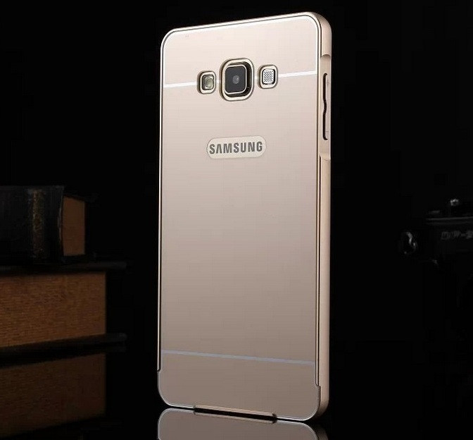 Металевий бампер для Samsung A7 A700 із задньою панеллю