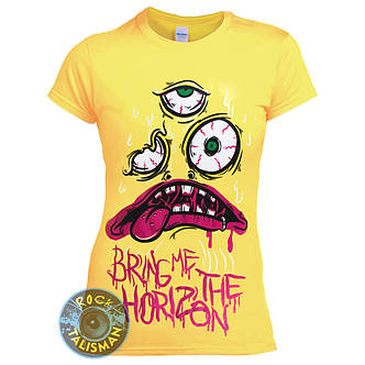 Футболка жіноча BRING ME THE HORIZON жовта, фото 2