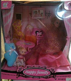 Набір ляльок Сім'я, на шарнірах, 60741AJW2-3