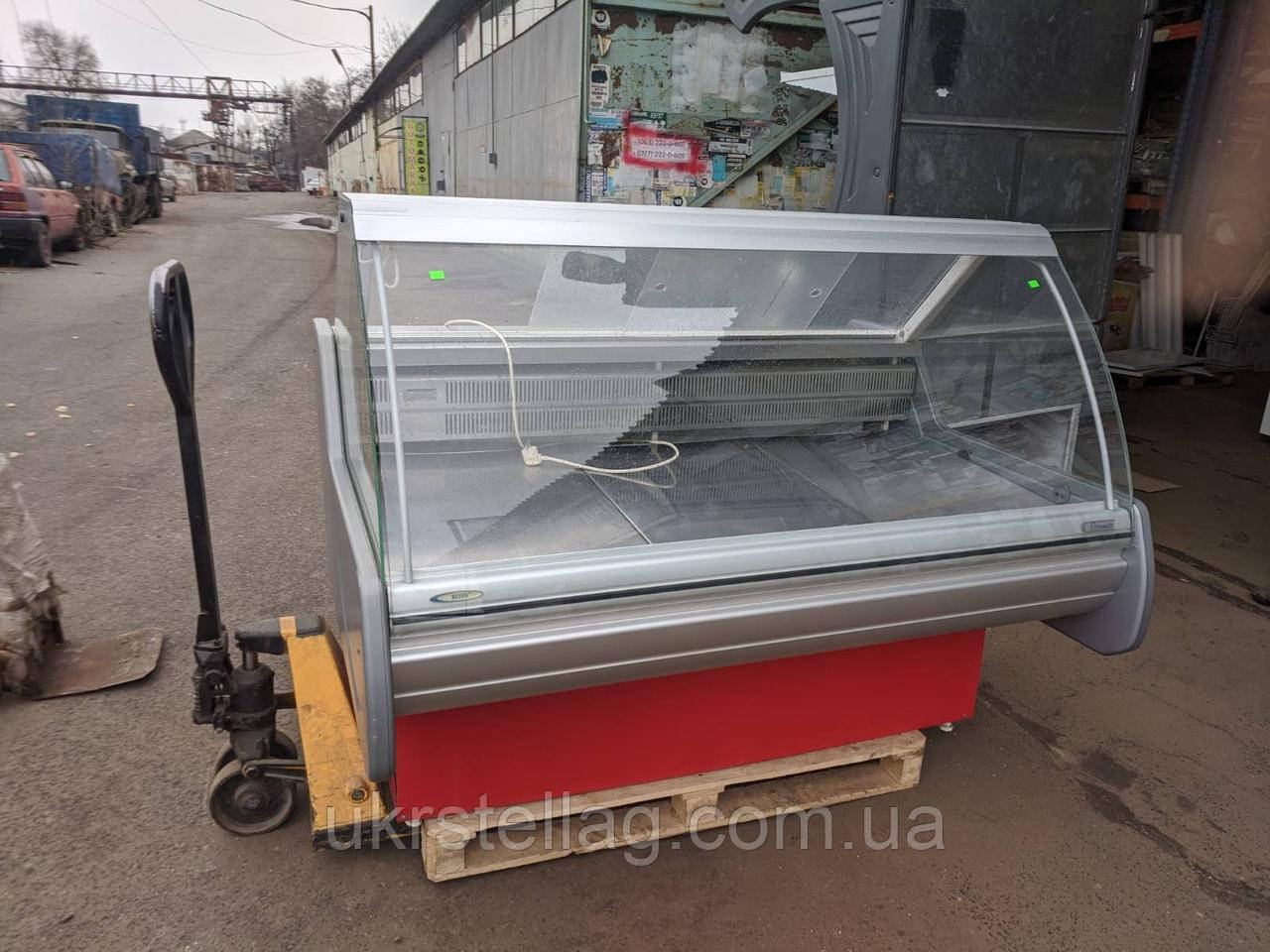 Вітрина універсальна 1,55 м. бу. Холодильник бу. Вітрина для м'яса бу, фото 1