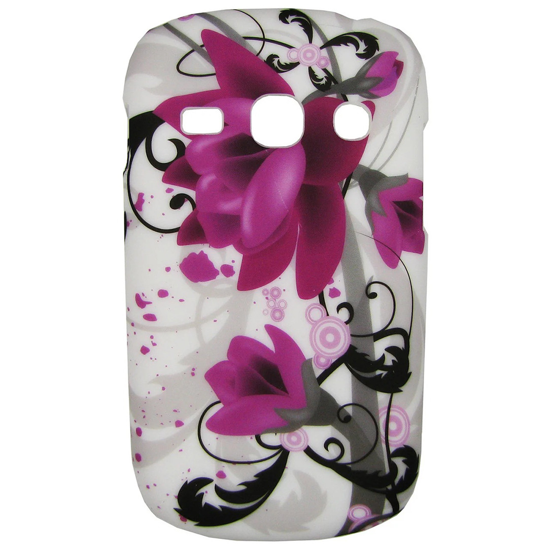Чохол з малюнком Printed Plastic для Samsung s6810 / s6812 Galaxy Fame Квіти