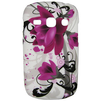 Чохол з малюнком Printed Plastic для Samsung s6810 / s6812 Galaxy Fame Квіти