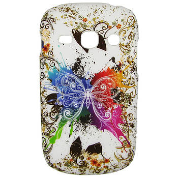 Чохол з малюнком Printed Plastic для Samsung s6810 / s6812 Galaxy Fame Метелик