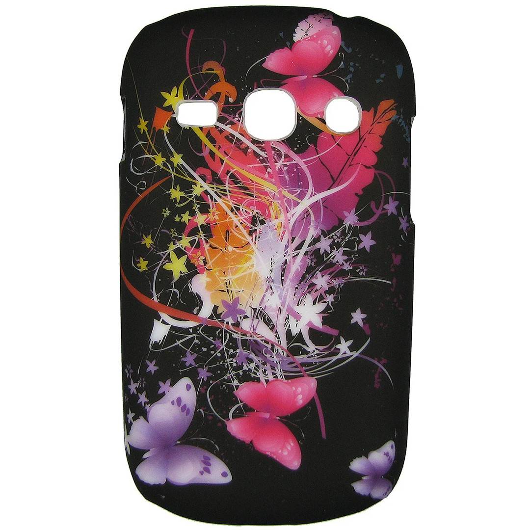 Чохол з малюнком Printed Plastic для Samsung s6810 / s6812 Galaxy Fame Метелики