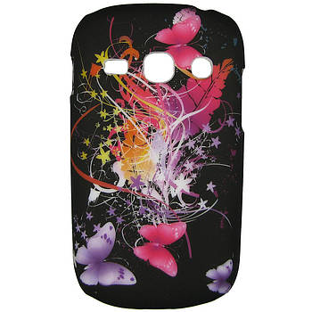 Чохол з малюнком Printed Plastic для Samsung s6810 / s6812 Galaxy Fame Метелики