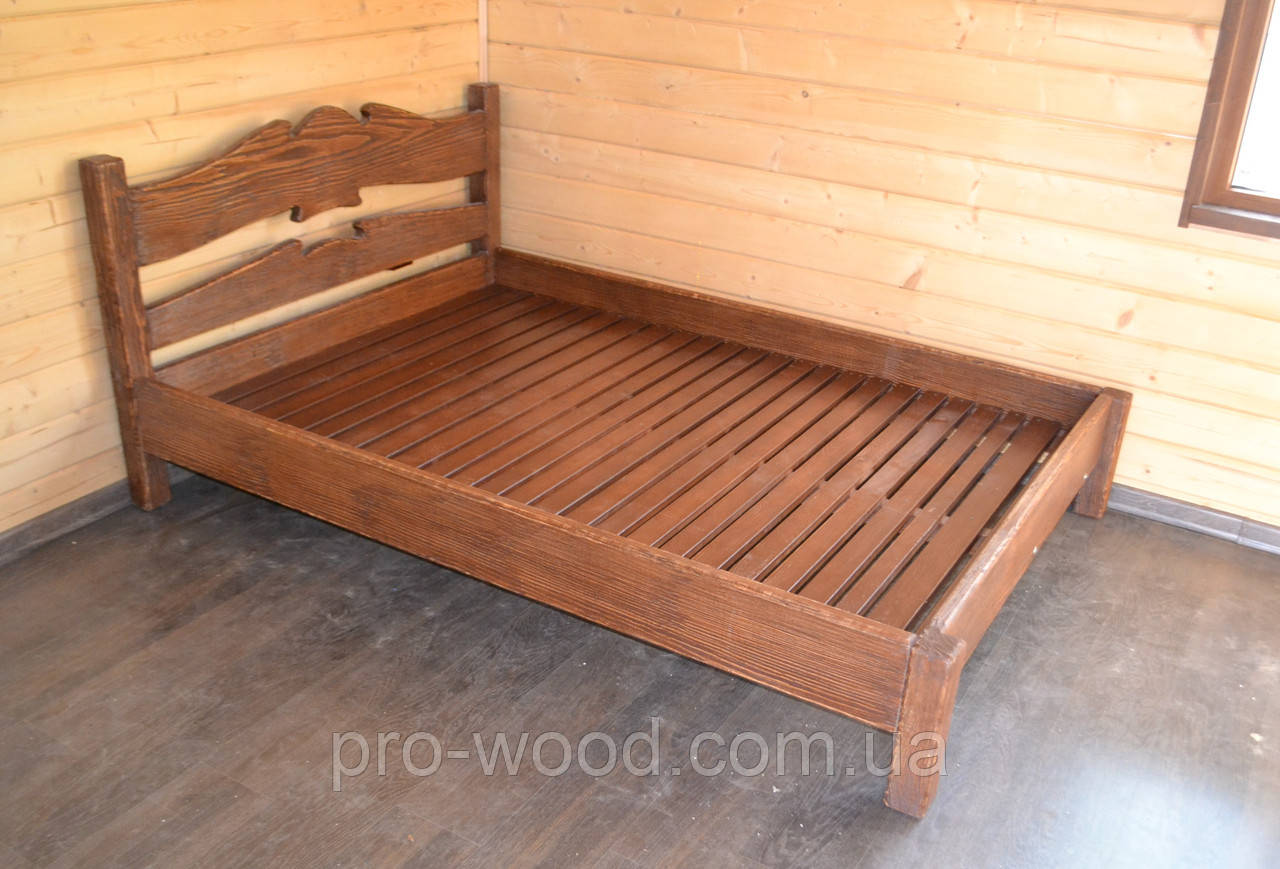 Двуспальная кровать деревянная - фото 1 - id-p1120030244
