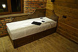 Ліжко односпальне дерев'яне, фото 2