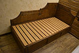 Ліжко односпальне дерев'яне, фото 4