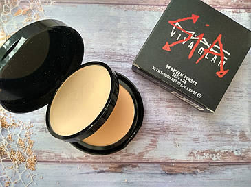Подвійна компактна пудра MAC VIVA GLAM Sia BB natural powder spf ++25 20g, фото 1