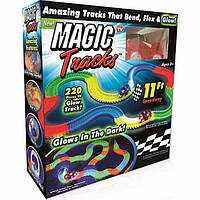 Magic Track 220 деталей PCS Машинка с подсветкой 3Led меджик трек magicks traks