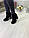 40 р. Чоботи демі чорні замшеві на високому каблуці, демісезонні, з натуральної замші, замша, фото 4