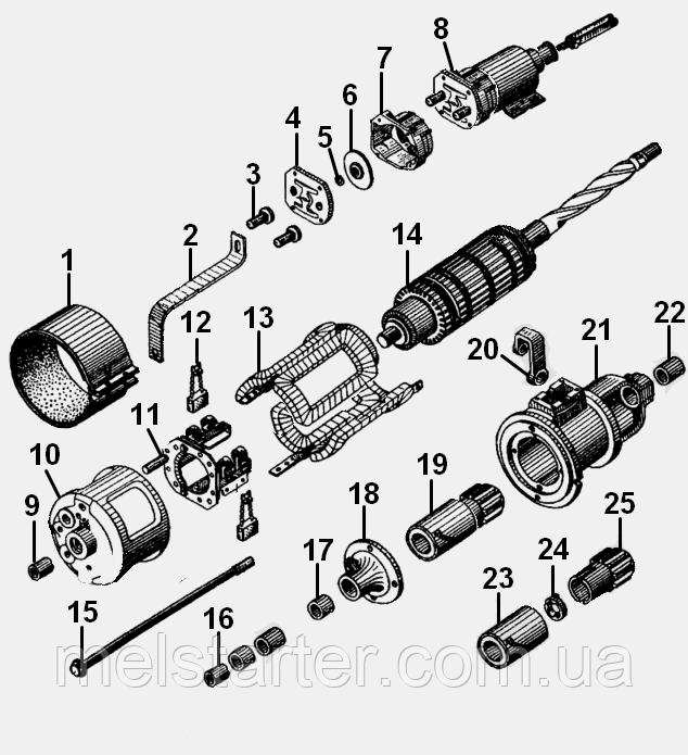 Стартер СТ103 (24В, 9КВТ, 11Z)