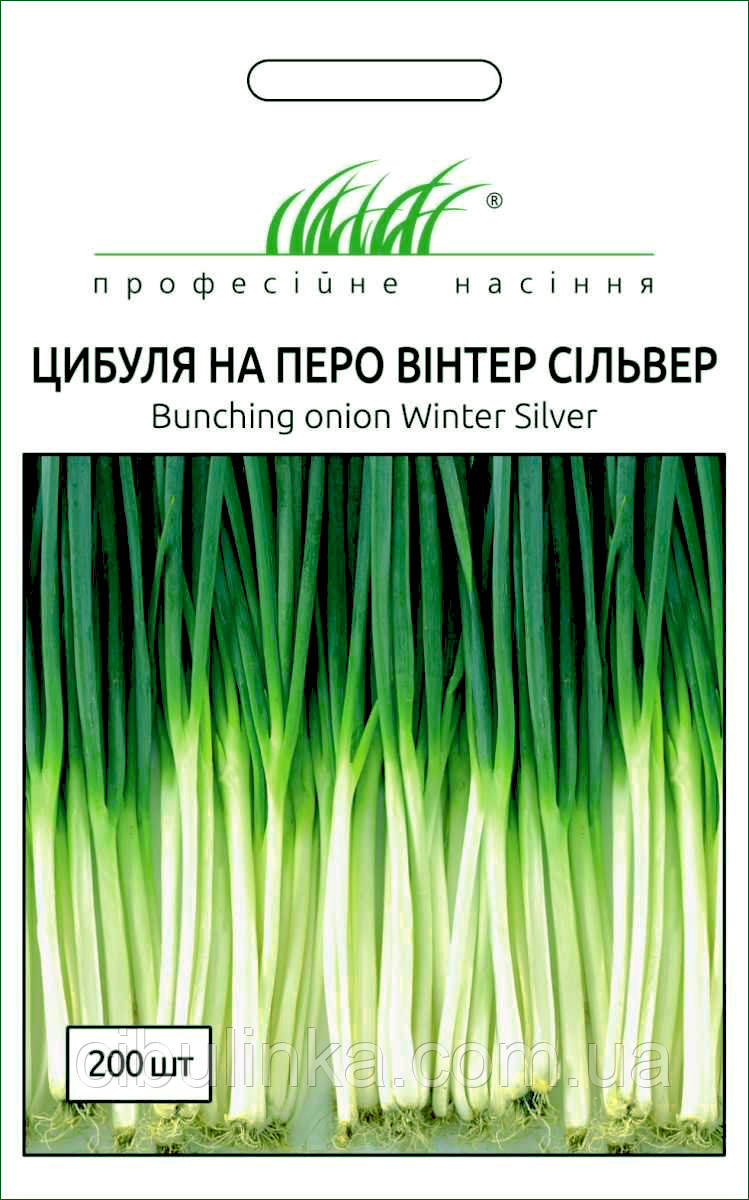 Насіння Цибуля Вінтер Сільвер, на зелень, NongWoo Bio, 200 насінин