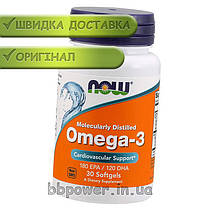 Омега-3 NOW Foods Omega-3 30 гел капс, фото 3