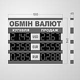 Табло обміну валют 1000х840 мм, фото 2
