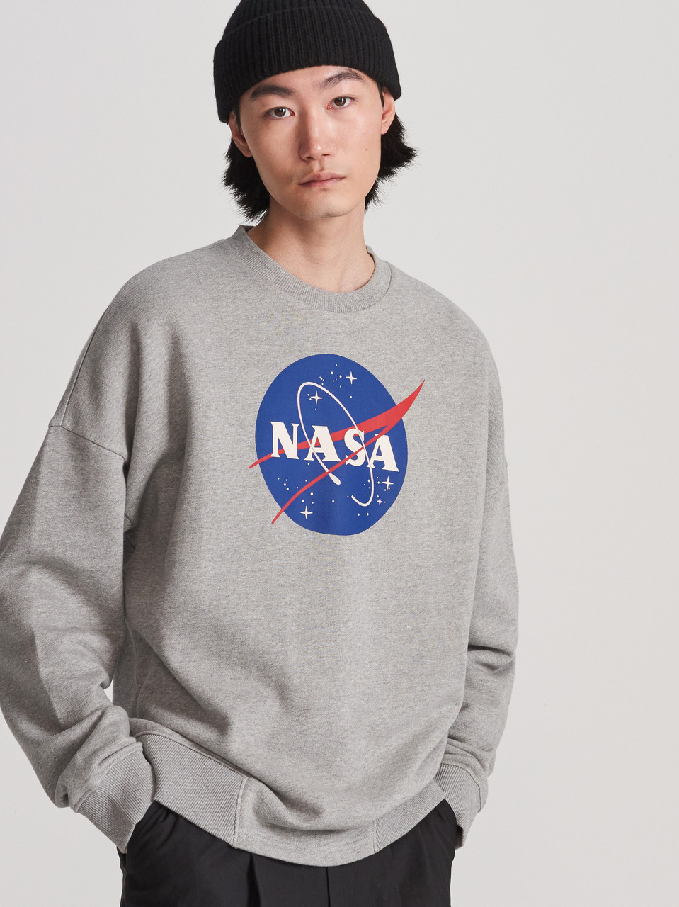 Світшот сірий NASA • кофта наса XS
