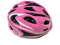 Велосипедный детский шлем Sports Helmet размер S-M Розовый (F18476)