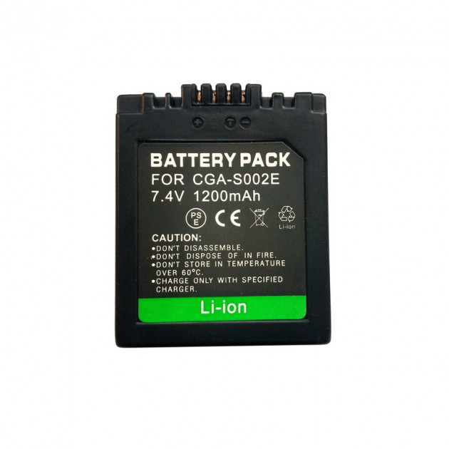 Aкумулятор Alitek для Panasonic CGA-S002, DMW-BM7, 1200 мА·год