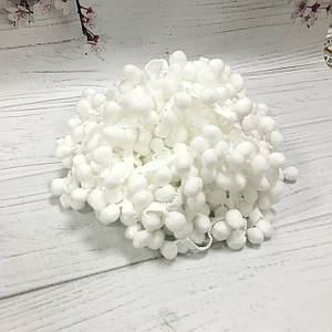 Тасьма з помпонами біла 15 мм No1