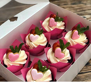 Капкейки на День Валентина