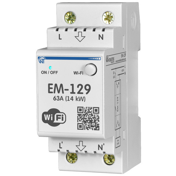 Wi-Fi лічильник електроенергії ЕМ-129 Новатек