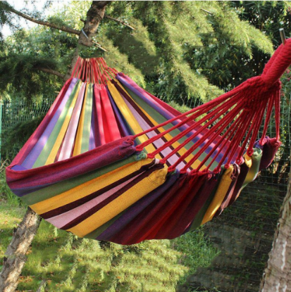 Гамак гавайський для відпочинку з бавовни 200*80 СМ, фото 1