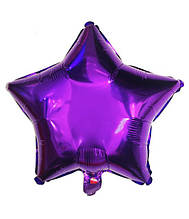 Фольгована кулька зірка фіолетовий 18" Китай