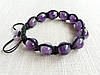 Браслет з Аметіста d 12мм шамбала, фото 8