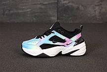Жіночі кросівки Nike M2K Tekno. Black Violet. ТОП репліка ААА класу., фото 2
