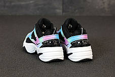 Жіночі кросівки Nike M2K Tekno. Black Violet. ТОП репліка ААА класу., фото 2