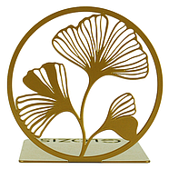 Металевий упор для книг Glozis Ginkgo Bronze (бронза), фото 6