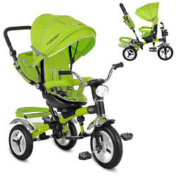 Велосипед дитячий триколісний Turbo Trike M 3199-4HA зелений з музикою і світлом