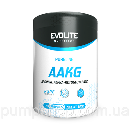 Аргінін альфа-кетоглутарат Evolite Nutrition AAKG 300 г, фото 1