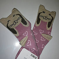Шкарпетки дитячі, рожевий зайчик, ТМ Steven, Польща