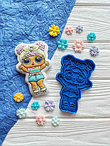 3D форми-вирубки для пряників "Лялька ЛОЛ 22"