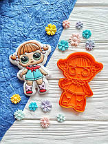 3D форми-вирубки для пряників "Лялька ЛОЛ 23"